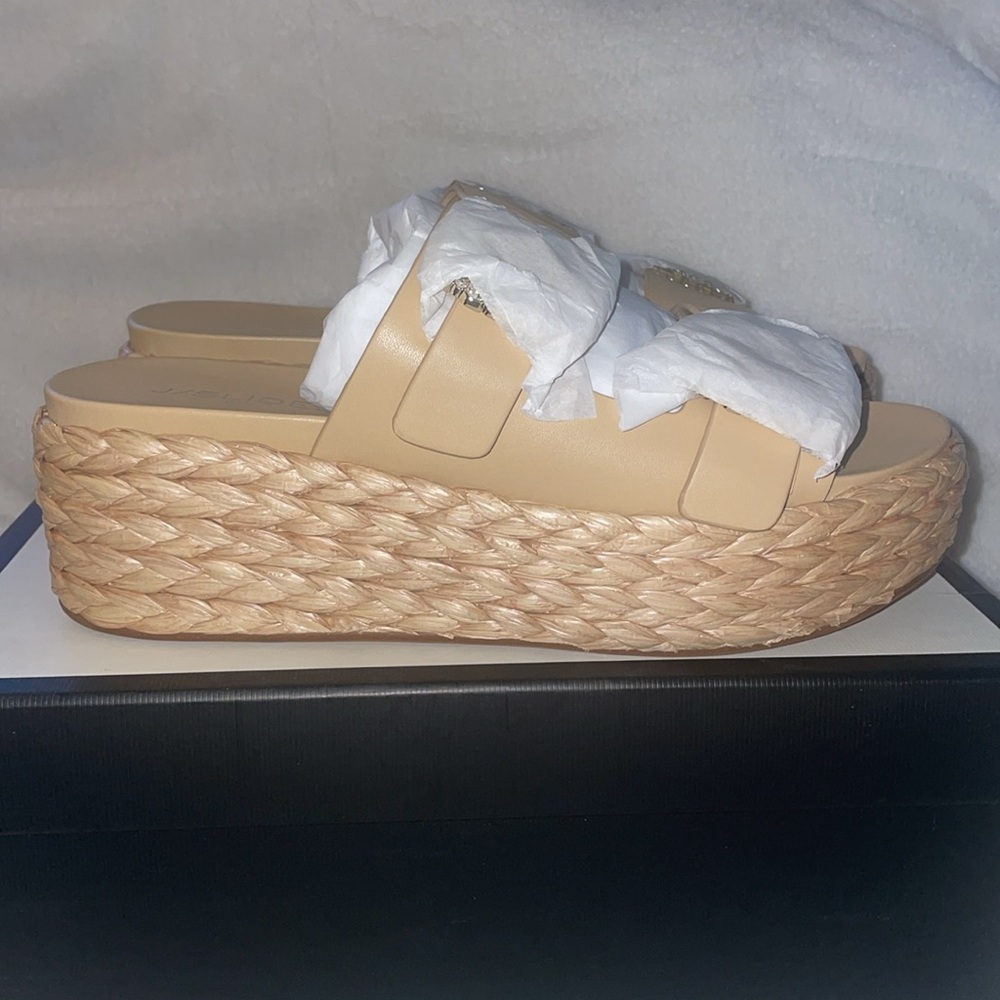 NWT J/SLIDES QUINLEY Sand Leather Sandal - Picture 9 of 15